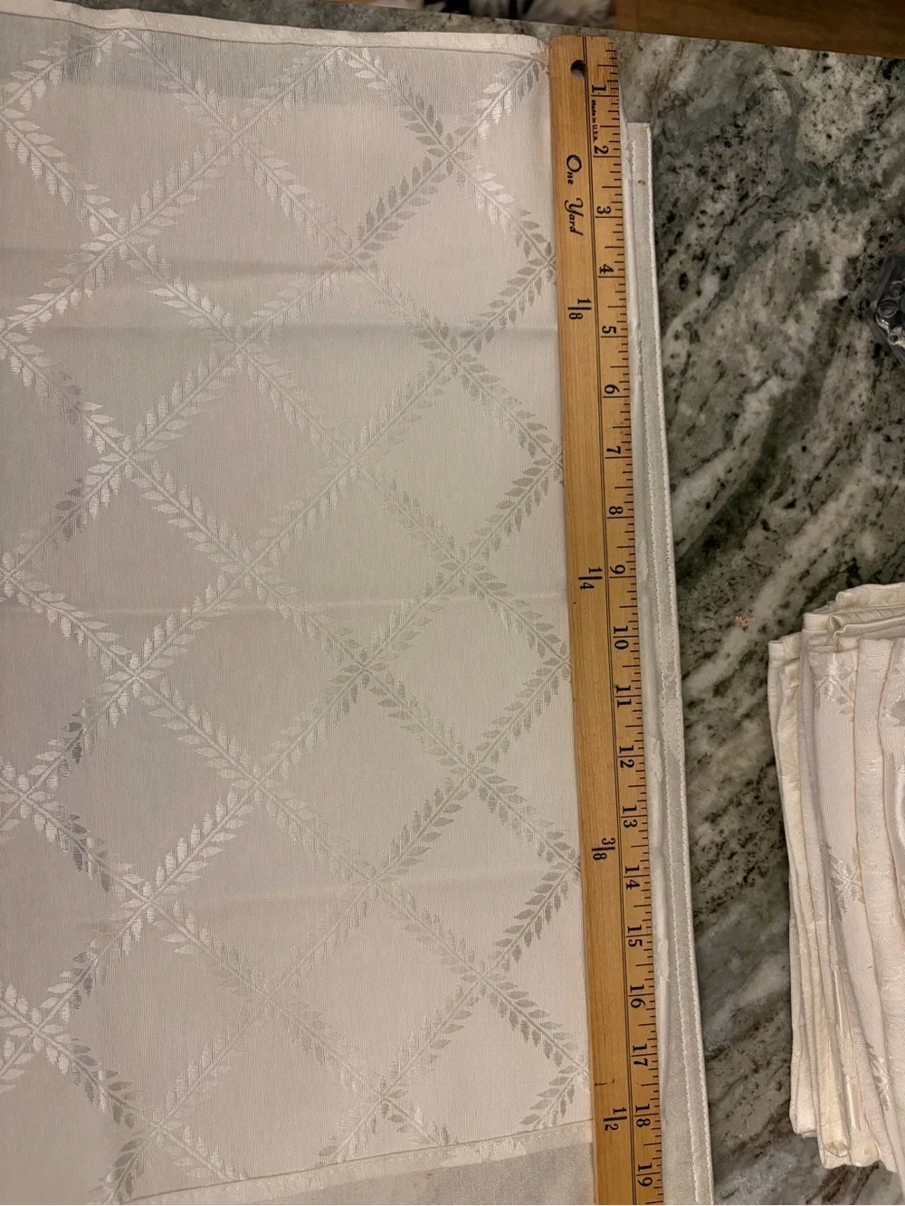 Lenox American by Design Damask Napkins 18” Square Lot of 10 Ivory White EUC